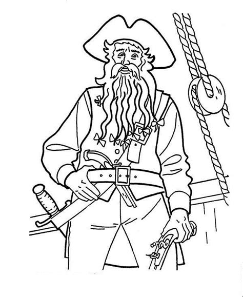 Coloring book page people character 1. Blackbeard Coloring Pages at GetColorings.com | Free ...