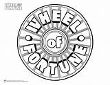 Wheel Fortune Game Coloring Millionaire Template Birthday Fun Crafts Wheeloffortune sketch template