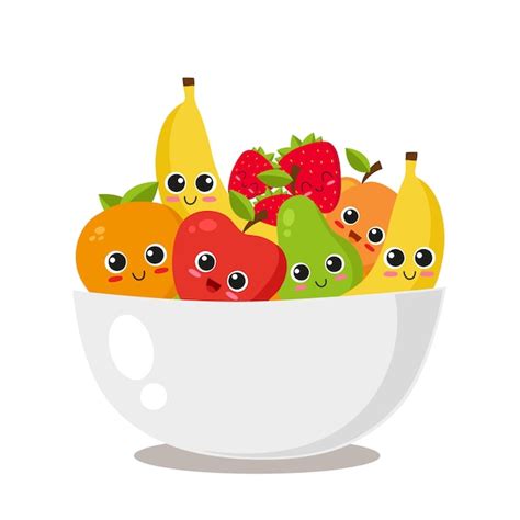 Fruit Bowl Design Vector Free Download