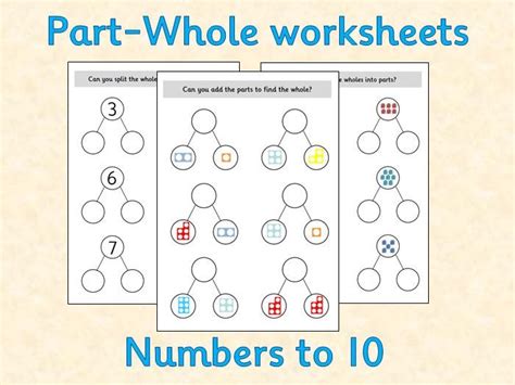 Part Whole Maths Worksheets White Rose Inspired Reception
