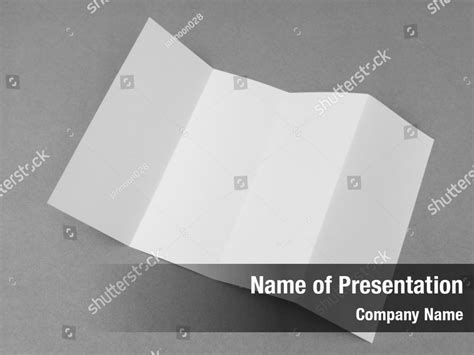 Presentation Blank Folded Leaflet Powerpoint Template Presentation