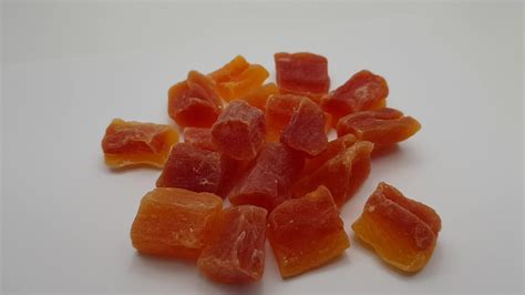 Thailand Dehydrated Dried Papaya Chunks Natural Red Color Buy Dry