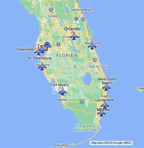 Map Of South Florida Airports