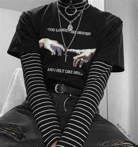 Emo ⛓🖤 Aesthetic Grunge Outfit Retro Outfits Aesthetic