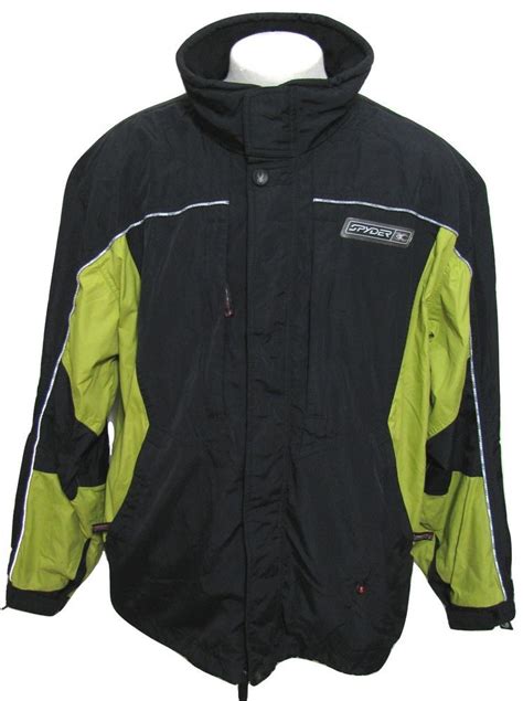 Spyder Jacket Black Green Men Xxl Waterproof Winter Ski Snowboard Coat