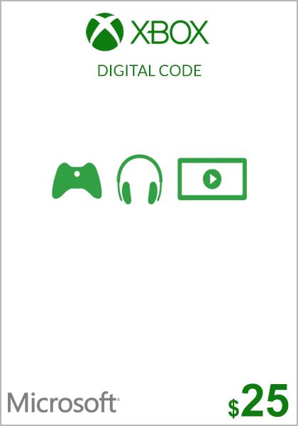 Usa Xbox 25 Dollar T Card Xbox One And 360 Delivery 247