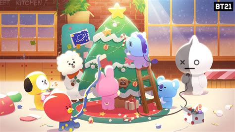 Bt21 Christmas Computer Wallpapers Wallpaper Cave