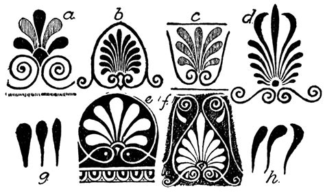 Ancient roman stock vectors, clipart and illustrations. Anthemion Variations | ClipArt ETC