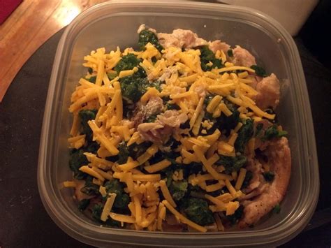 The magical part of this recipe is that the chicken thighs cook in bacon fat, which means the crispy skin tastes like bacon. Chicken Thighs with Spinach - Caveman Keto