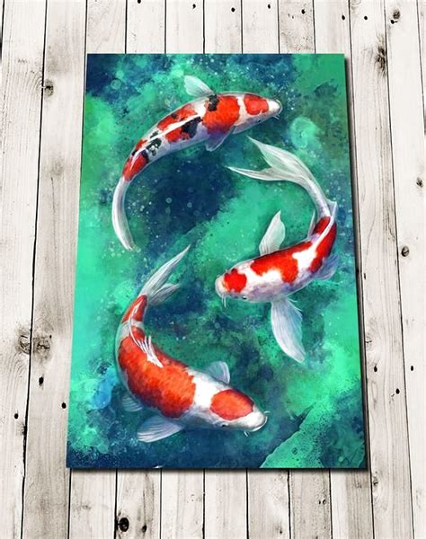 Pin Von Tina Bode Auf Acrylmalerei Tiere Koi Malerei Fisch Kunst