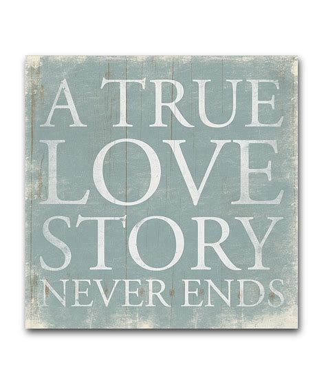 Look What I Found On Zulily True Love Story Wrapped Canvas By