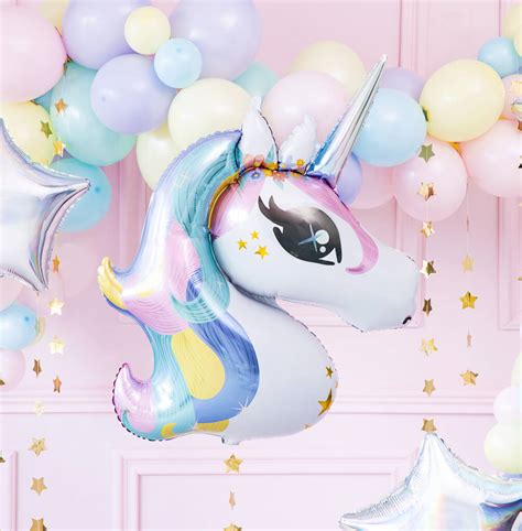 Large Unicorn Shaped Foil Balloon By Postbox Party