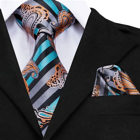 Buy Hi Tie Brand Designer Fashion Blue Striped Ties