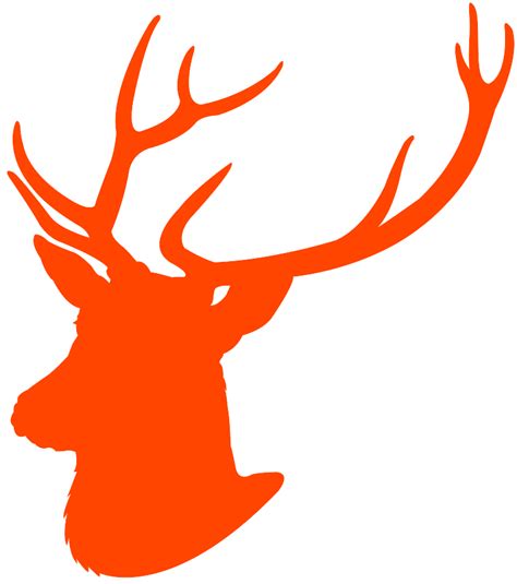 Deer Head Silhouette Free Vector Silhouettes