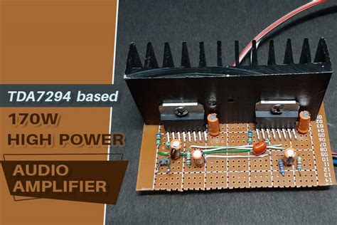 Tda Based W High Power Audio Amplifier
