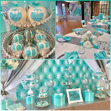 Tiffany And Co Inspired Bridal Shower Decor Gallery Tiffany Blue Party Tiffany Birthday Party