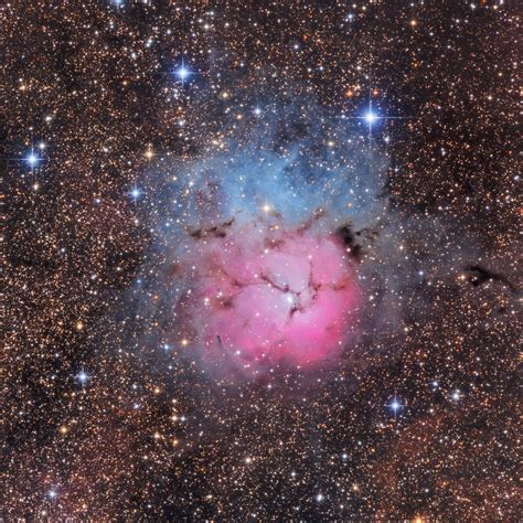 Messier 20 The Trifid Nebula Rastrophotography