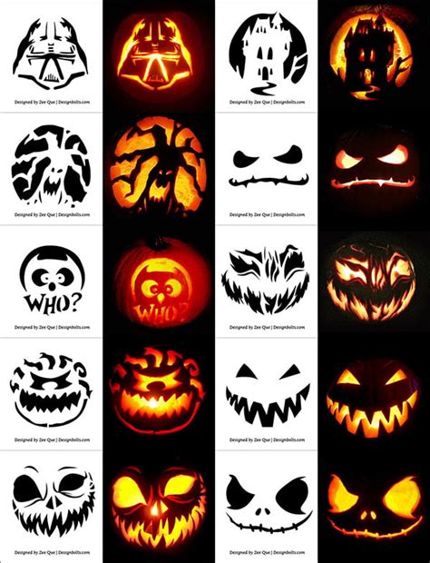 290 Free Printable Halloween Pumpkin Carving Stencils Patterns