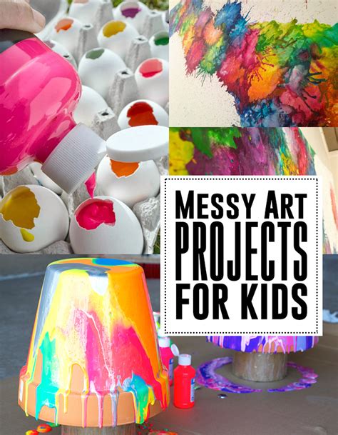 The Best Messy Art Projects For Kids Andreas Notebook