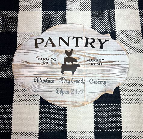 Farmhouse Pantry Sign Etsy
