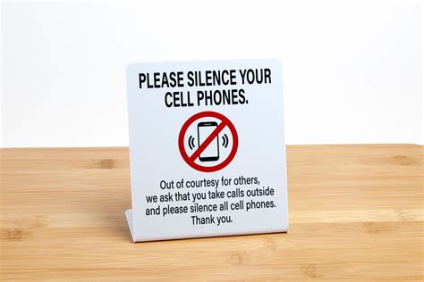 Please Silence Your Cell Phone Specialty Sign Store