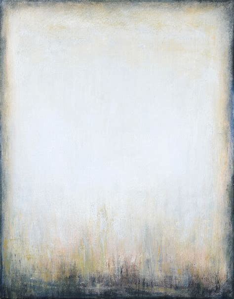 Leon Grossmann Beige Grey Abstract Painting Walk In Sunset Abstract