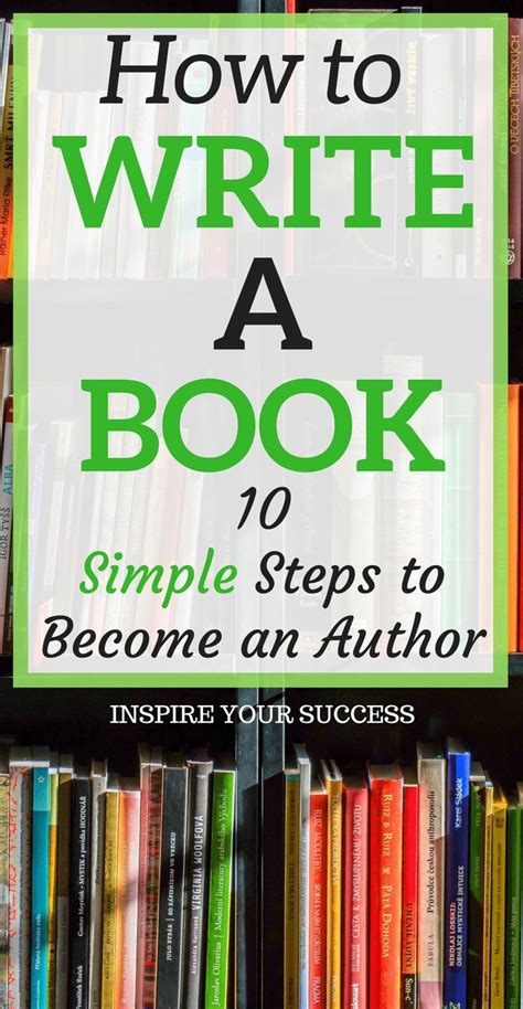 How To Write A Book 10 Simple Steps Inspire Your Success Writing