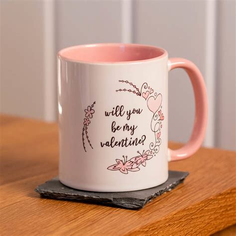 Personalised Pink Valentines Mug By Meenymineymo
