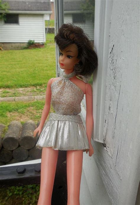 vintage 1960s peggy ann groovy girl barbie clone doll brunette roots girl barbie ann doll