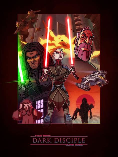 Dark Disciple By Joehoganart Star Wars Art Star Wars Poster Star