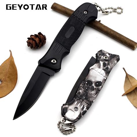 Survival Knife Mini Portable Key Edc Stainless Steel Fold Camping