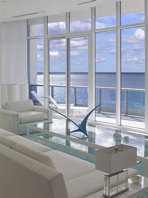 Jenniferpost Designs Bath Club Miami Beach Living Room To Ocean View