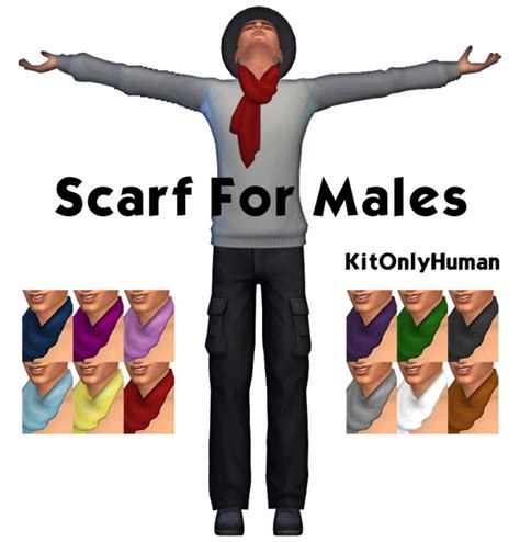 Rg Scarf For Males By Kitonlyhuman At Simsworkshop Sims 4 Updates