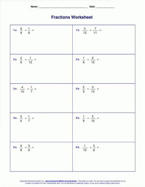 9 8th Grade Math Fractions Worksheet Fractions Worksheets Math