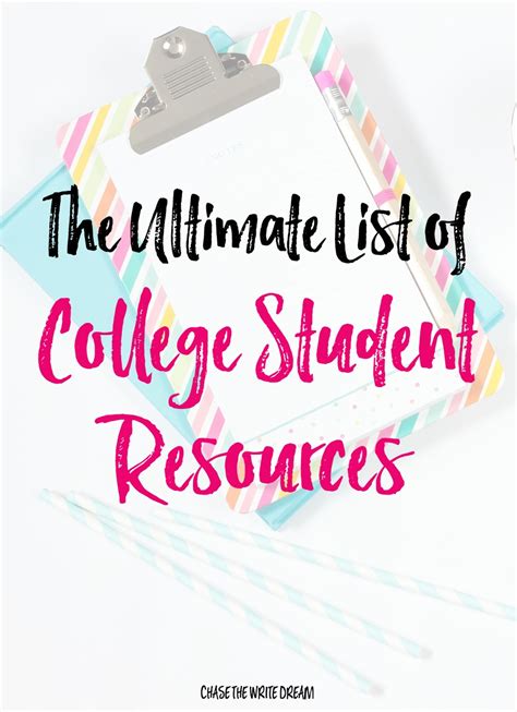 The Ultimate List Of College Student Resources