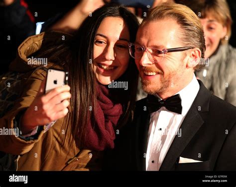 Simon Pegg Takes A Selfie With A Fan At The British Academy Scotland