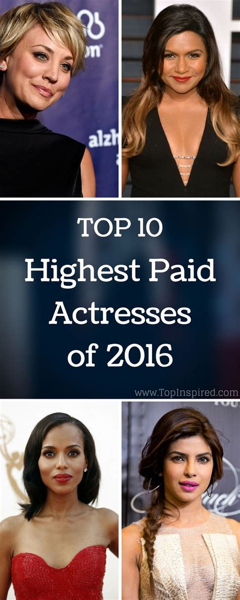 Top 10 Highest Paid Actresses Of 2016 Actresses Celebrity