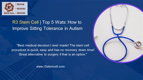 Ppt R3 Stem Cell Top 5 Wats How To Improve Sitting Tolerance In