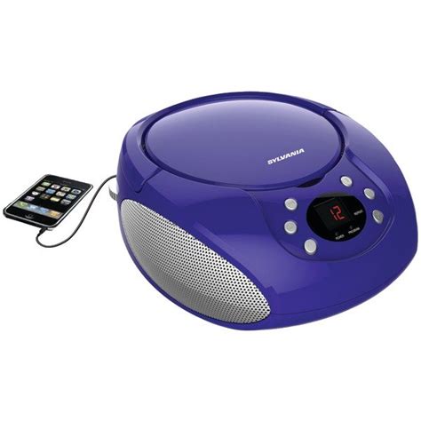 Sylvania Srcd261 B Purple Portable Cd Player With