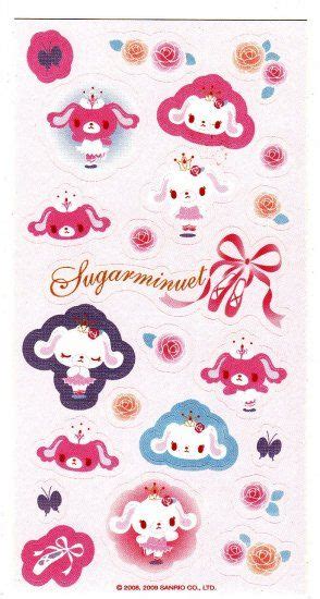 Sanrio Japan Sugarminuet Sticker Sheet Kawaii Sticker Sheets Cute