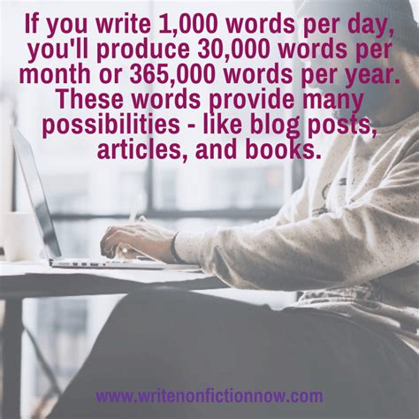 How To Consistently Write 1 000 Words Per Day Write Nonfiction NOW