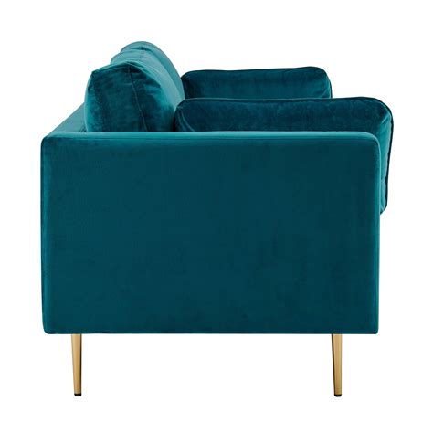 Pelham Teal Blue Velvet Sofa 2 Seater And 3 Seater Buy Designer Home