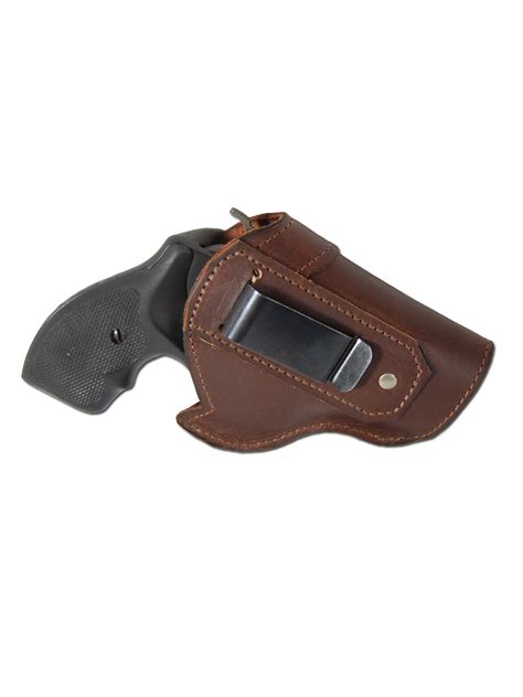 New Brown Leather Iwb Holster For 2 Snub Nose 38 357 Revolvers