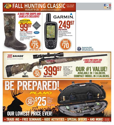 Bass Pro Shops Fall Hunting Classic Flyer August To