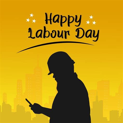 Premium Vector Happy Labour Day Poster Design