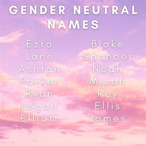 Amber On Instagram Here Are Some Gender Neutral Name Ideas What Are