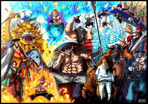 Whitebeard Crew Rufy One Piece Immagini