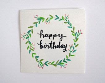 Here is a short tutorial on a cabin in the woods themed birthday card i made for my dad, but you can make for whoever, using artwerk dual brush. Calligraphy card happy birthday - Etsy (With images) | Calligraphy birthday card, Calligraphy ...