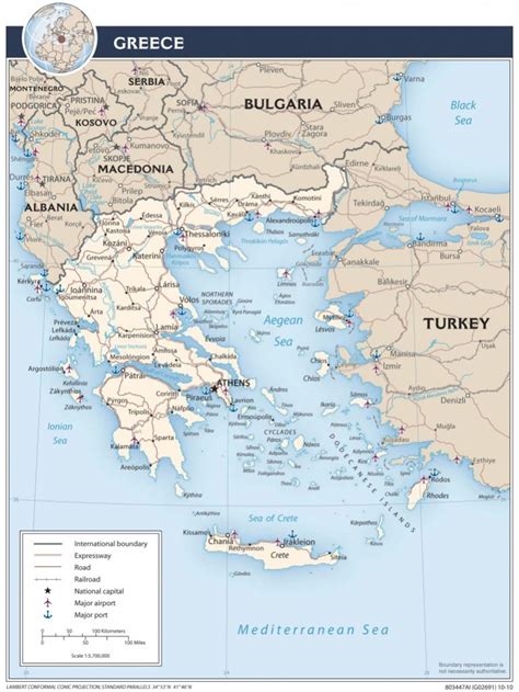 Maps Of Greece Greece Detailed Map In English Tourist Map Map