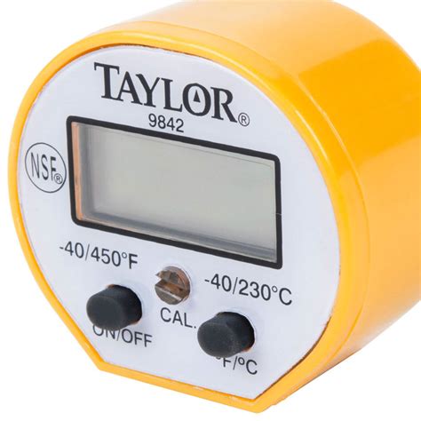 Taylor Waterproof Digital Thermometer With Calibration 9842fda